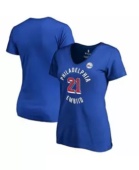 Женская футболка больших размеров Joel Embiid Royal Philadelphia 76ers Notable Fanatics
