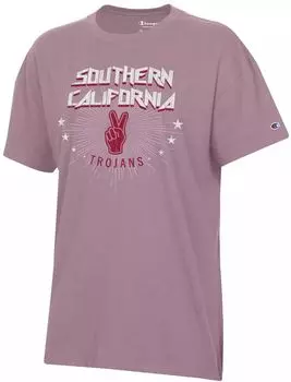Женская футболка большого размера Champion USC Trojans Purple Core