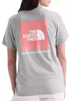 Женская футболка Box NSE с короткими рукавами The North Face, цвет Tnf Lght Grey Htr/Terctta