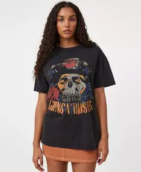 Женская футболка boyfriend fit guns n roses COTTON ON, мульти