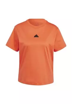 Женская футболка Brand Love, принт на спине Adidas, цвет Brired