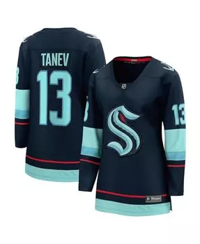 Женская футболка Brandon Tanev Deep Sea Seattle Kraken Home Premier Breakaway Player Fanatics