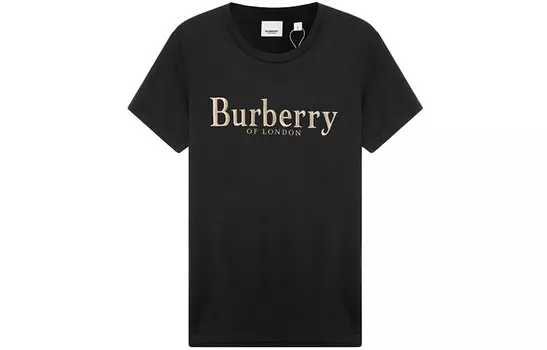 Женская футболка Burberry, цвет Black