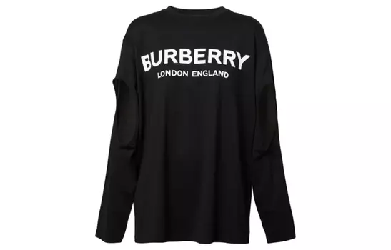 Женская футболка Burberry, цвет Black