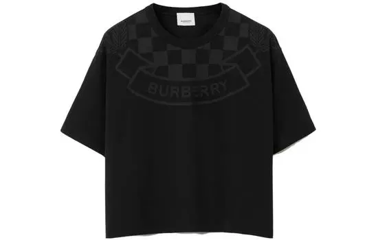 Женская футболка Burberry, цвет Black