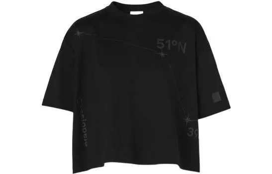 Женская футболка Burberry, цвет Black