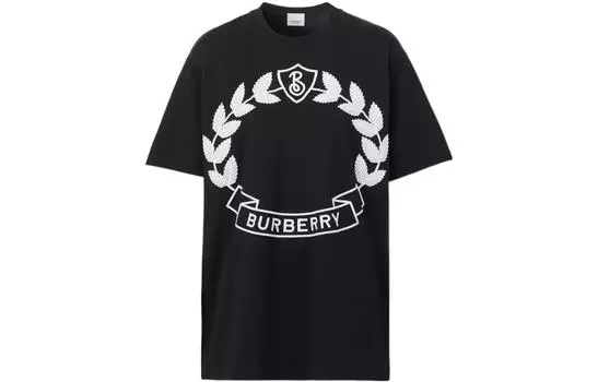 Женская футболка Burberry, цвет Black
