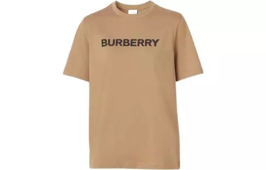 Женская футболка Burberry, цвет Camel