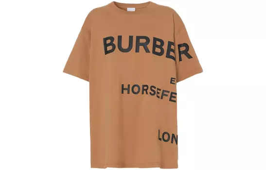 Женская футболка Burberry, цвет Camel