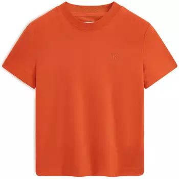 Женская футболка CALVIN KLEIN оранжевого цвета