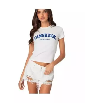 Женская футболка Cambridge Edikted, белый