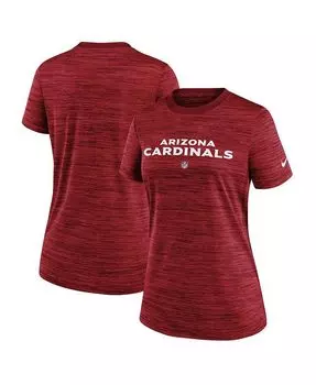 Женская футболка Cardinal Arizona Cardinals Sideline Velocity Performance Nike, красный