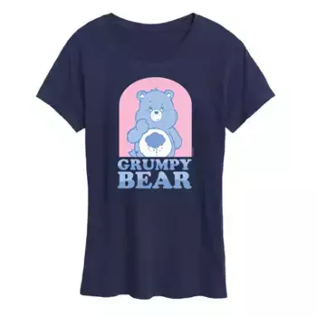 Женская футболка Care Bears с рисунком пастельного Grumpy Bear Licensed Character, синий