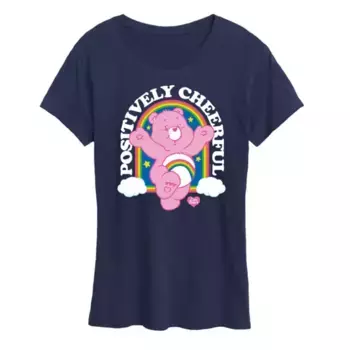Женская футболка Care Bears с жизнерадостным принтом Licensed Character, синий