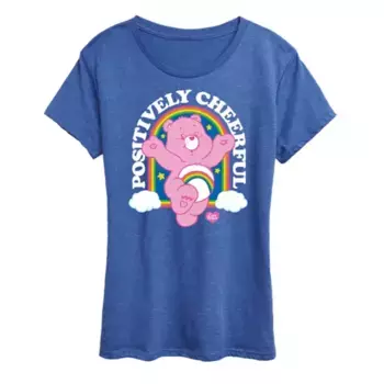 Женская футболка Care Bears с жизнерадостным принтом Licensed Character, синий