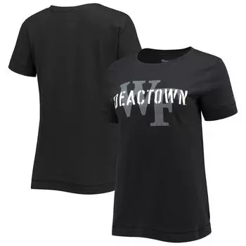 Женская футболка Champion Black Wake Forest Demon Deacons Deactown с надписью Champion