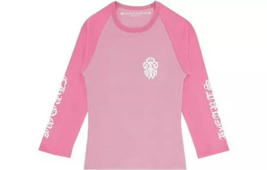 Женская футболка Chrome Hearts, розовый