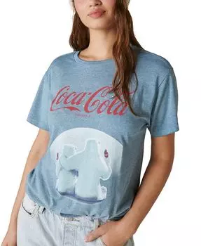 Женская футболка Coca-Cola Bears Lucky Brand, синий