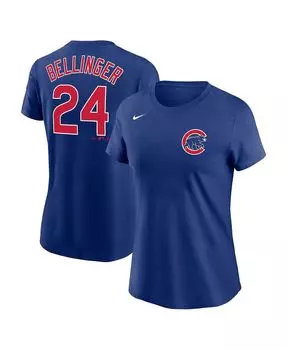 Женская футболка cody bellinger royal chicago cubs с именем и номером Nike