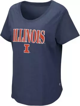 Женская футболка Colosseum Illinois Fighting Illini Navy