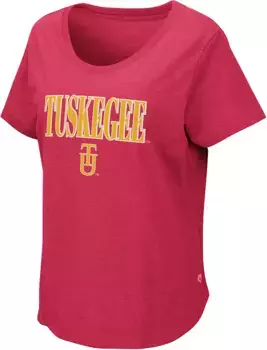 Женская футболка Colosseum Tuskegee Golden Tigers малиновая
