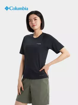 Женская футболка Columbia с защитой от солнца и ультрафиолета, черный