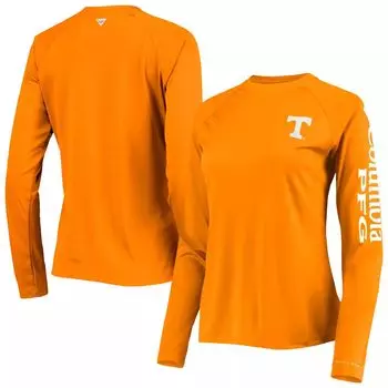 Женская футболка Columbia Tennessee Orange Tennessee Volunteers PFG Tidal с длинным рукавом