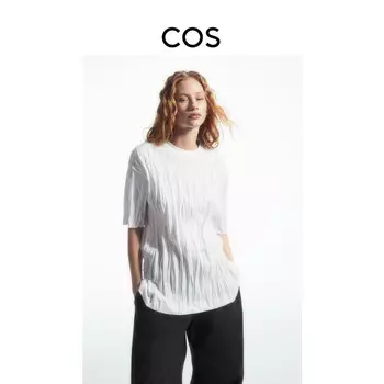 Женская футболка Cos с круглым вырезом, белый