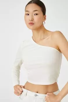 Женская футболка цвета экрю Koton