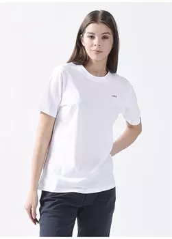 Женская футболка цвета экрю с круглым вырезом JJXX