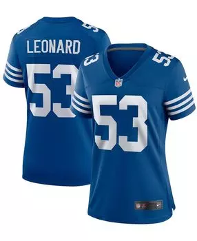 Женская футболка Darius Leonard Royal Indianapolis Colts Alternate Game Nike