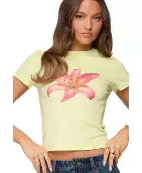 Женская футболка Daylily Edikted, желтый