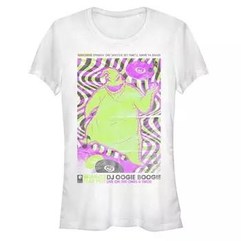Женская футболка Disney's «Кошмар перед Рождеством» Dj Oogie Boogie Licensed Character, белый
