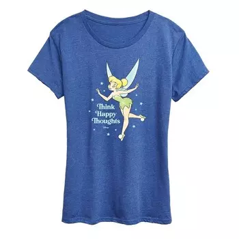 Женская футболка Disney's Tinker с рисунком Bell Happy, цвет Heather Royal Blue