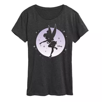 Женская футболка Disney's Tinker с рисунком Bell Moon, цвет Heather Charcoal