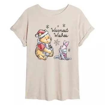 Женская футболка Disney's Winnie The Pooh с самыми теплыми пожеланиями Licensed Character, бежевый