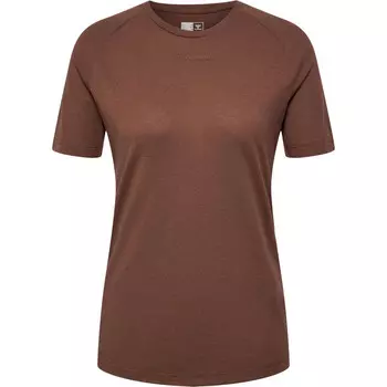 Женская футболка для йоги Hmlmt Vanja из переработанного полиэстера HUMMEL, цвет braun