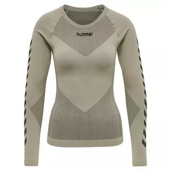 Женская футболка для мультиспорта из бесшовного джерси Hummel First, цвет grau