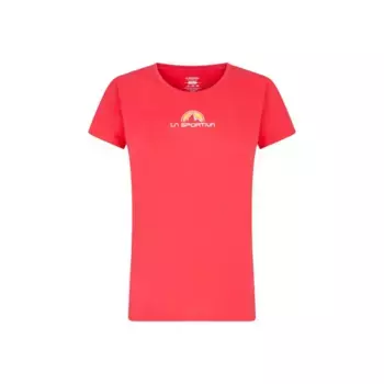 Женская футболка для скалолазания La Sportiva Brand Tee Hibiscus, красный