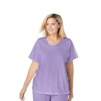 Женская футболка для сна Dreams & Co. больших размеров, цвет Soft Iris
