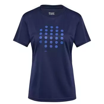 Женская футболка для тенниса Hmlcourt с технологией Beecool HUMMEL, цвет blau