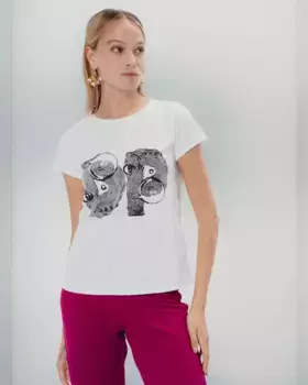 Женская футболка DP Vibrante Dolores Promesas, белый