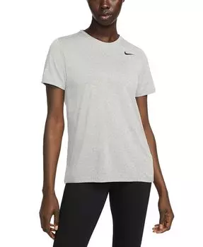 Женская футболка Dri-FIT Nike, цвет Tumbled Grey