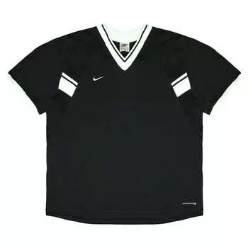 Женская футболка Dri Fit Training с короткими рукавами и v-образным вырезом для спортзала 229326 010 Nike, черный