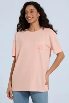 Женская футболка elena pocket Animal, розовый