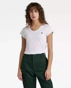 Женская футболка Eyben, мягкий трикотаж, с рисунком G-Star RAW на груди, белый