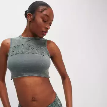 Женская футболка Fawn Crop Ellesse, зеленый