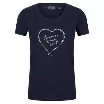 Женская футболка Filandra VI Heart Темно-синяя REGATTA, цвет azul