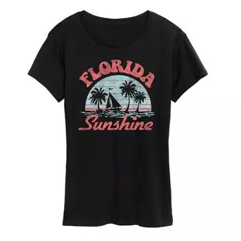 Женская футболка Florida Sunshine с принтом Unbranded, черный