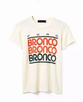 Женская футболка Ford Bronco Original Junk Food Clothing, коричневый/бежевый